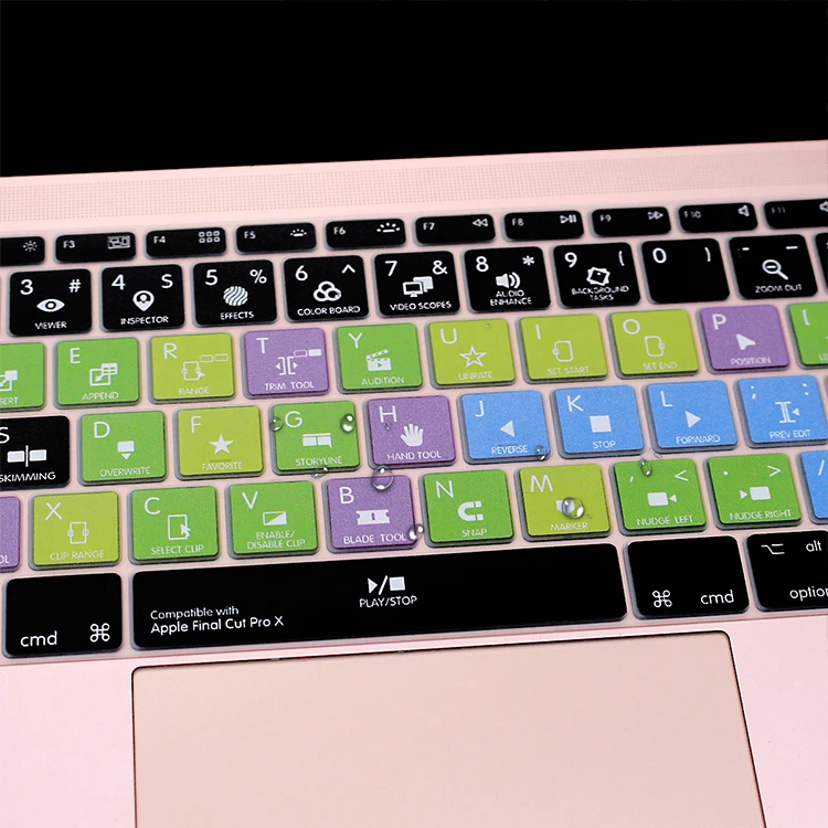 HRH Ableton Live premium Pro CC Final Cut Pro X Avid Pro инструменты США Силиконовые ярлыки клавиатура чехол для Macbook retina 12 A1534