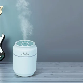 

7 Color LED Aroma Lamp Essential Oil Diffuser Mist Maker Fogger With Mini Fan Valentin 3 In 1 200ml USB Can Shape Air Humidifier
