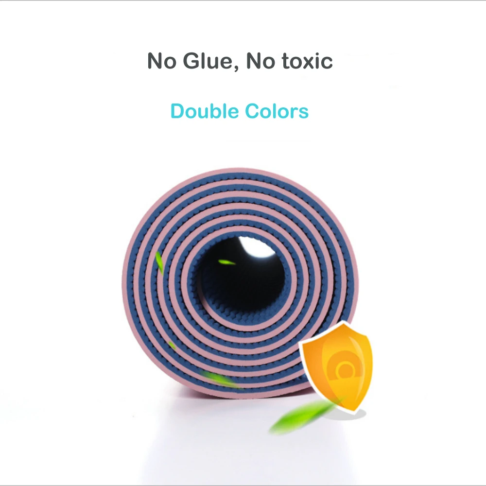 Extra Thick TPE Yoga Mat 8mm 183*61cm Yoga Beginner Body Line Non-slip Exercise Yoga Mat TPE acupressure Mat Yoga Esterilla Yoga