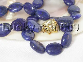 

beautiful 12X15mm ellipse Lapis Lazuli necklace