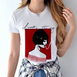 Harajuku футболка женская мелочь принт Для женщин новинка футболка каваи футболка для девочек хорошее качество Повседневное Femme Топы