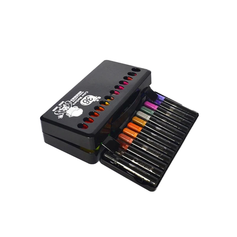 

Baby paint brush crayons water wash 36 rotating crayon oil painting stick child crayon paint School Office brush Pen A3