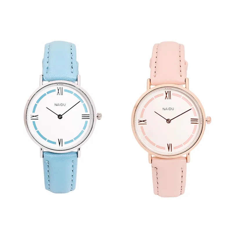 

Watch Simple Hook Needle Business Watch Roman Scale Soft Leather Watch Women's Quartz Watches Relogio Masculino #4M09