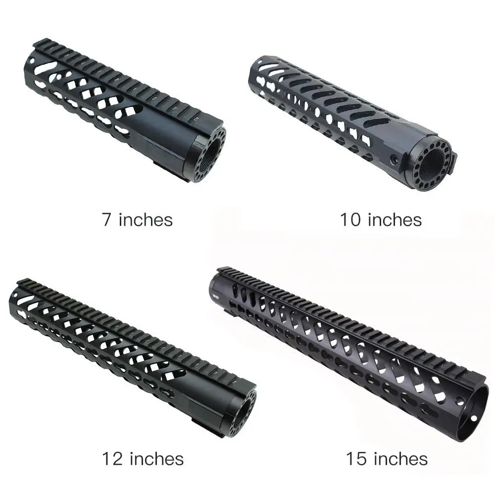 Magorui 7 "/10"/12 "/15" Keymod Free Float Quad Rail Slim Handguard