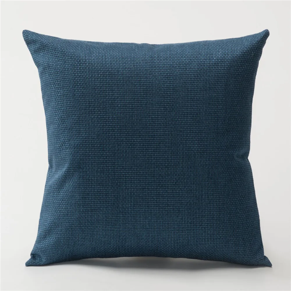 لون نقي وسادة من الكتان وسادة مجموعة بسيطة كنبة مكتب سيارة النسيج وسادة وسادة