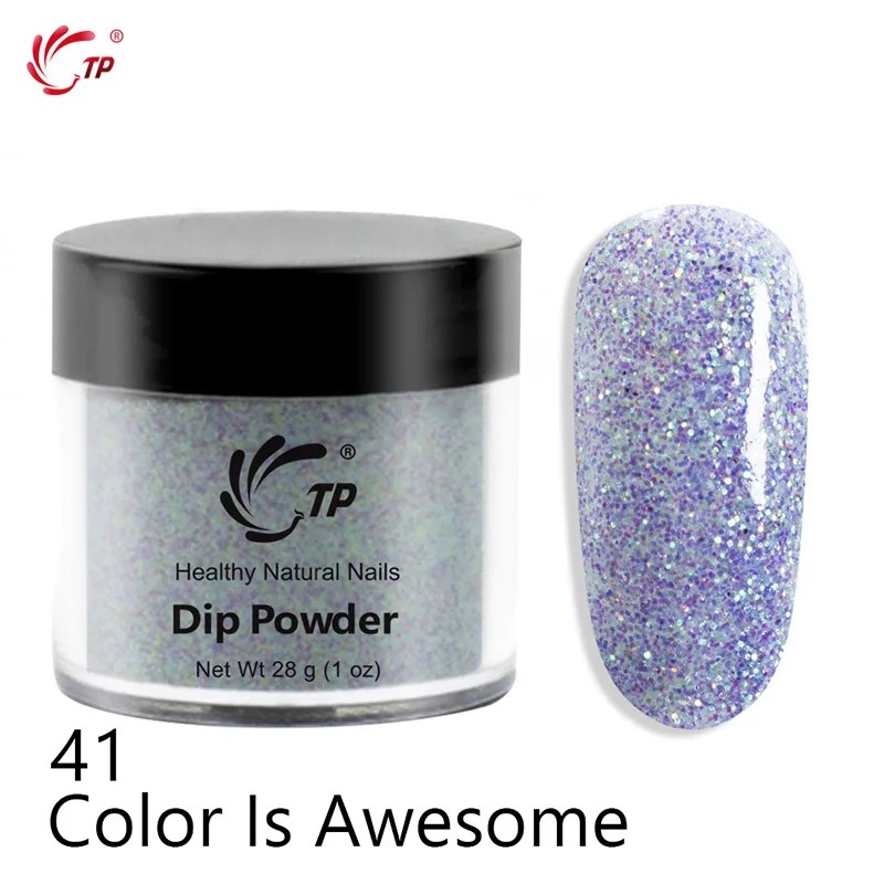 Nail Dipping Powder Acrylic System 28g 1oz #19-41 Color Natural Dry Starter Kit Glitter Dust Dip Powder For acrylic Powder