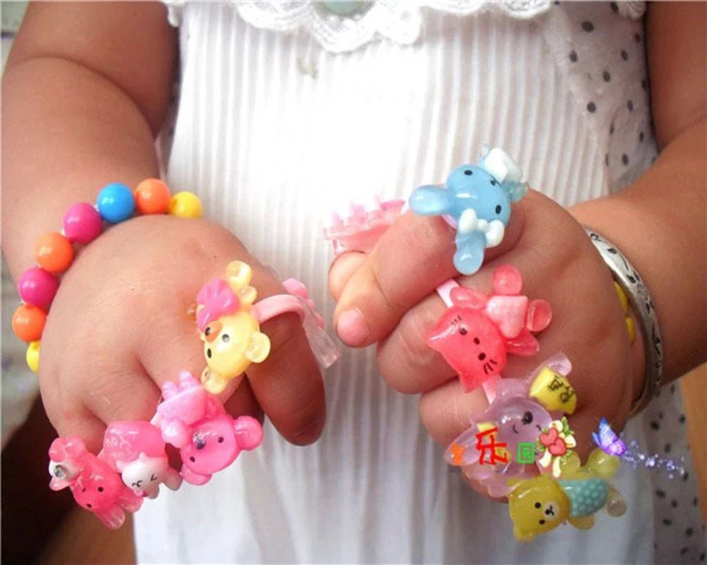 5pcs/set Rings for children Girls Ring Cool Jewelry Anillos Anel Sale Bijoux Femme Children's birthday present infinity ring