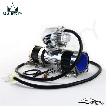 

SQV Blow Off Valve BOV IV 4 +2.75" Flange Pipe+ Silicone Hose +Clamps kit black