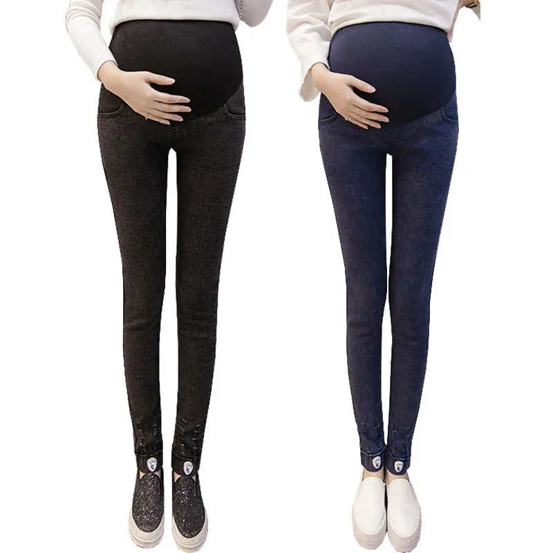 Pregnancy Pants For Pregnant Women Denim Jeans Clothes Elastic Waist Stretch Maternity Leggings