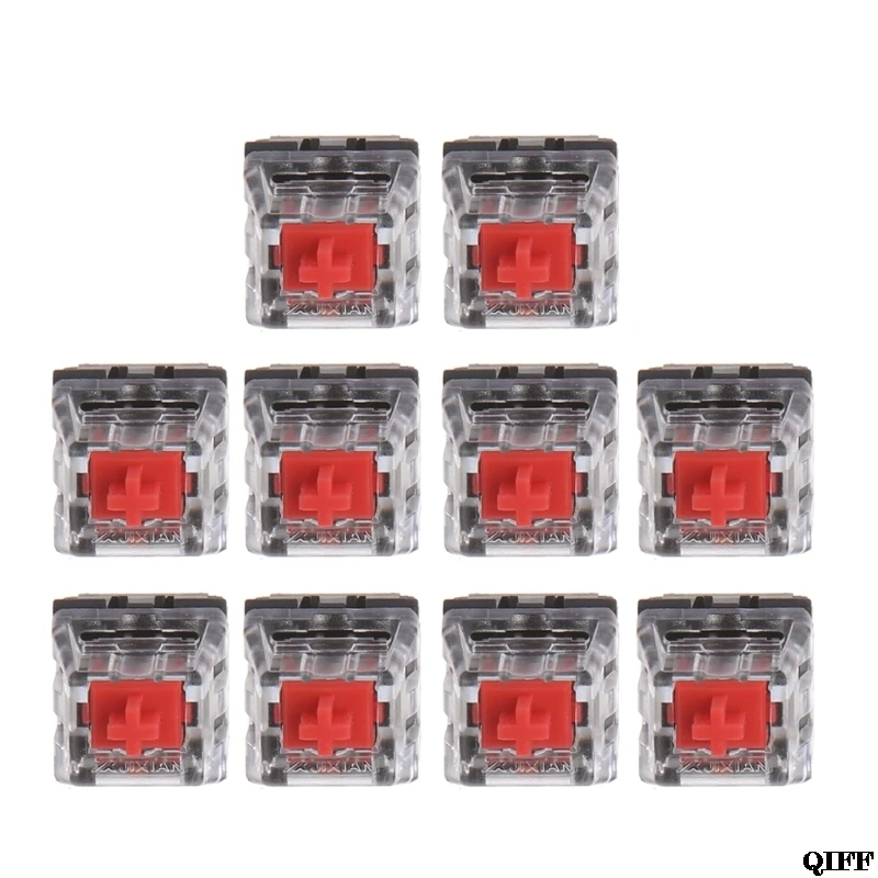 

Drop Ship&Wholesale 10Pcs 3 Pin Mechanical Keyboard Switch RED for Cherry MX Keyboard Tester Kit APR28