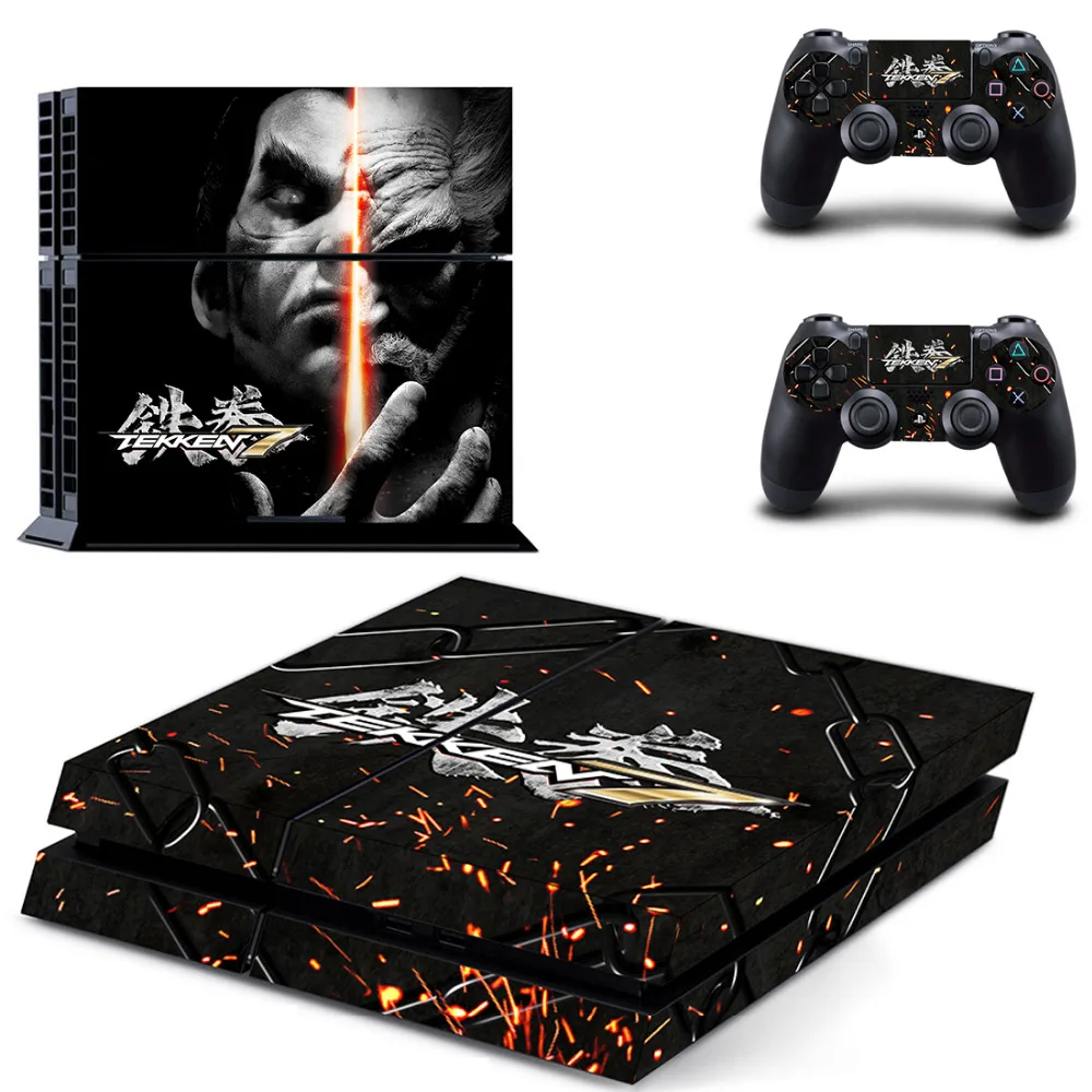 

Game Tekken 7 PS4 Skin Sticker Decal for Sony PlayStation 4 Console and 2 Controller Skin PS4 Sticker Vinyl Accessory