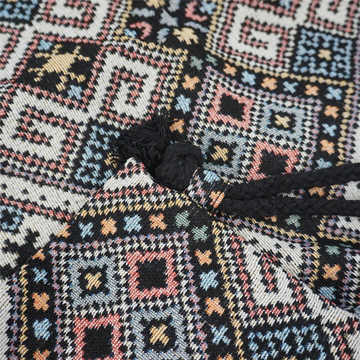 2022 Women Fabric Backpack Female Gypsy Bohemian Boho Chic Aztec Ibiza Tribal Ethnic Cottage Soft Brown Drawstring Rucksack Bags