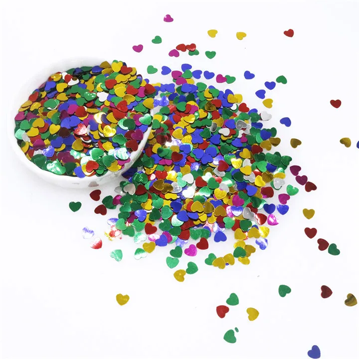 5 30g Smiley Face Sequins For Crafts Paillettes Clothing Leaves Glitter Shell Love Sequin Bag Decor DIY Scrapbooking Accessories