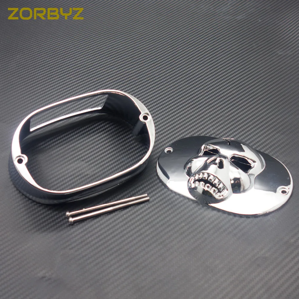 ZORBYZ 1 комплект хромированный задний фонарь с черепом для Harley Touring FLHRC FLHTC|chrome