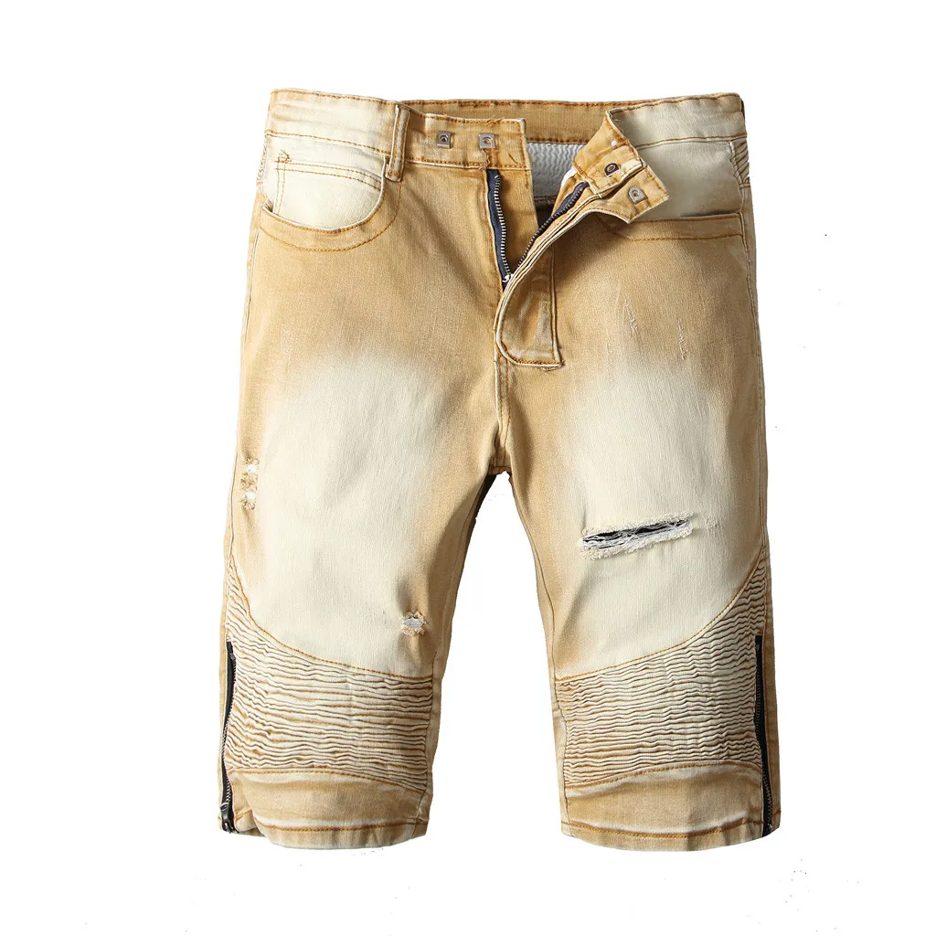 Летние шорты мужские джинсы мужские джинсовые шорты s дышащие шорты размера плюс повседневные Прямые брюки Mar19