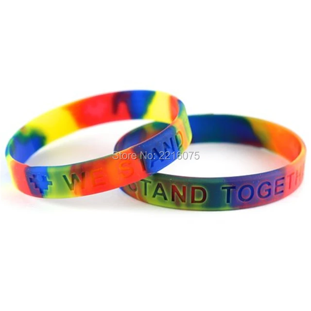 300pcs Swirl Autism Awareness Silicone Wristband Rubber Bracelets 300pcs Swirl Autism Awareness Silicone Wristband Rubber Bracelets Free Shipping By Dhl Express