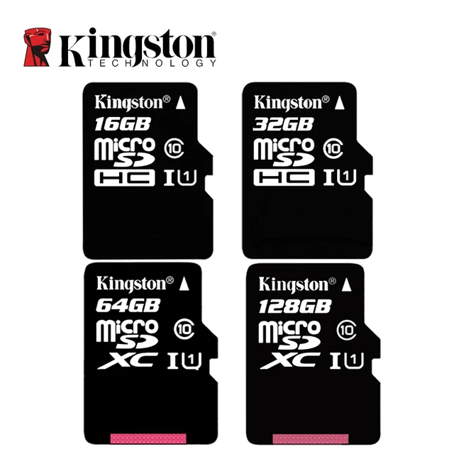 Kingston C10 Memory Card 128GB 64GB 32GB 16GB U1 UP to 80MB/s Micro SD Card Class 10 SDHC SDXC
