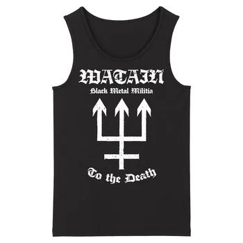 

Bloodhoof watain Thrash Metal Grindcore Deathcore men's top black Tank Tops Asian Size