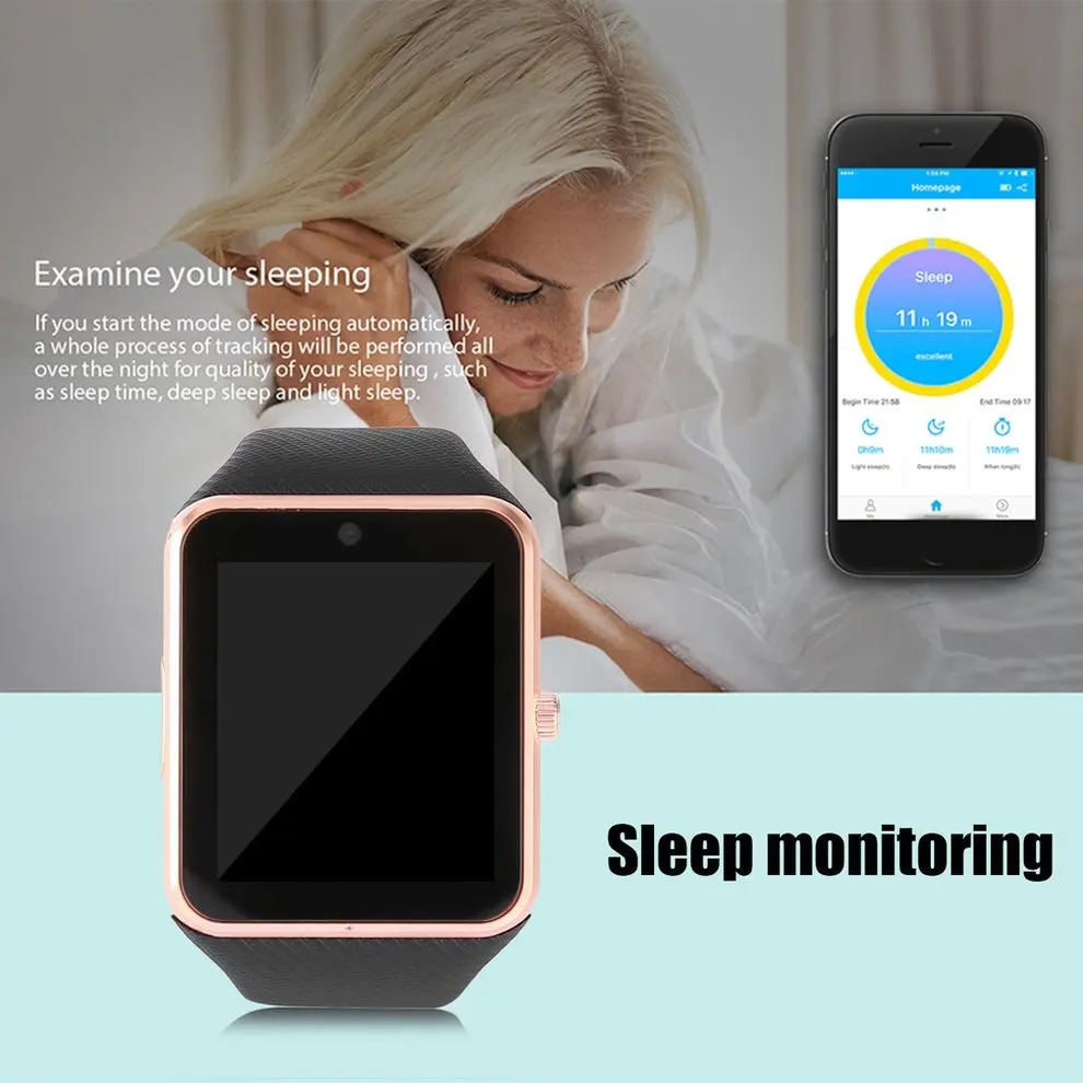 

2PCS Smart Watch with 1.54 Inch TFT LCD Touch Screen Waterproof 2G SIM Phone Mate for IOS for Android