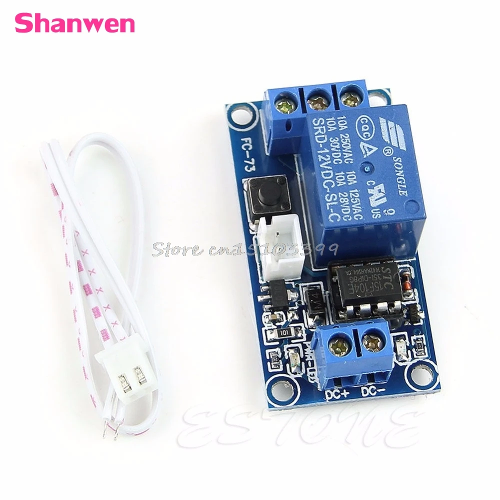 

1 Channel 12V Latching Relay Module with Touch Bistable Switch MCU Control G08 Drop ship
