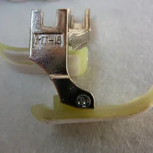 Промышленная швейная машина лапка, специально для кожаных тканей, пластиковая стопа с металлической основой, лучшее качество, для оптовой продажи