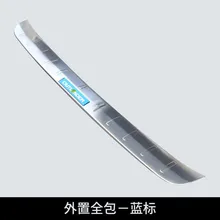 Auto parts Stainless Steel External Rear Bumper Protector Sill Trunk Plate Trim For Mitsubishi Outlander 2013-2017 Car styling