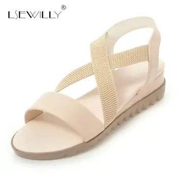 

Lsewilly Small Wedge Heels Sandals Women Shoes Casual 2018 Summer Gladiator Sandals Woman Fashion Beach Shoes Size 34-43 S247