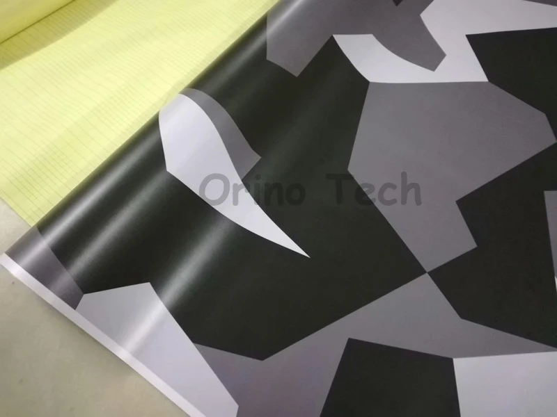 Black Grey White Vinyl Film Wrap-2