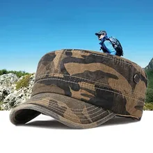 Наружная камуфляжная альпинистская солнцезащитный козырек Кепка для женщин и мужчин Плоская верхняя дышащая Регулируемая впитывающая пот бейсболка головной убор