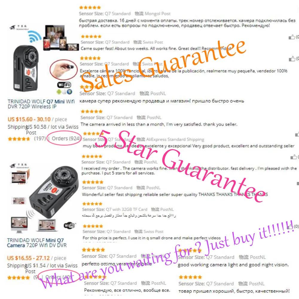 HD Q7 Mini Camera Wifi Infrared Night Vision Small Camera DV DVR Wireless IP Cam Video Camcorder Recorder Support TF Card