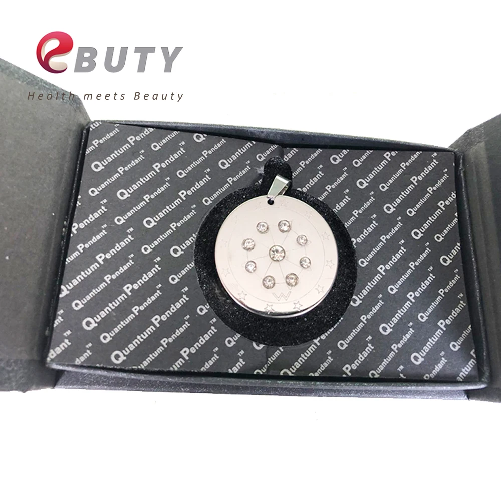 Ebuty нержавеющая сталь энергия кулон квантовый скалярный ювелирные изделия для здоровья Кулоны, подвески с кристаллом лучший подарок с коробкой
