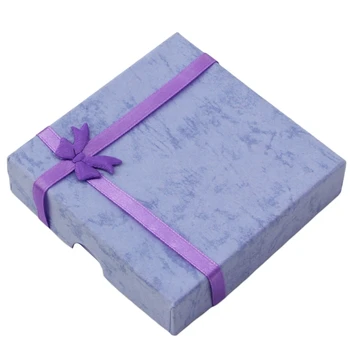 

New Square Package Bowknot Jewellery Necklace Bracelet Present Gift Box Case
