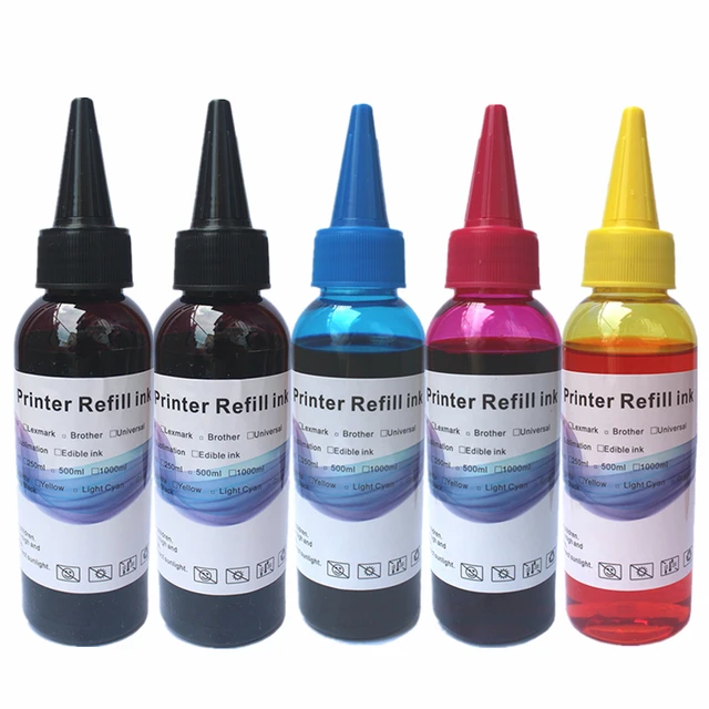 Cheap Printer ink Refill kit for Canon Printer for HP Epson Brother for Kodak Color Printer paint for cartridges ciss bulk ink 5x100ml Cheap Printer ink Refill kit for Canon Printer for HP Epson Brother for Kodak Color Printer paint for cartridges ciss bulk ink 5x100ml
