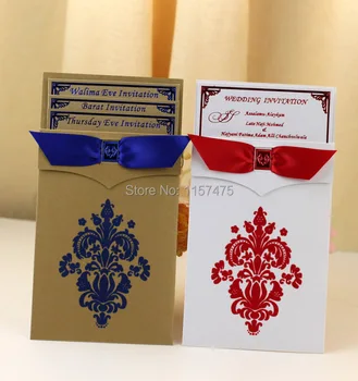 

Free Shipping by express!!! HI6001 - Hot Sale Floked Invitations Made in China