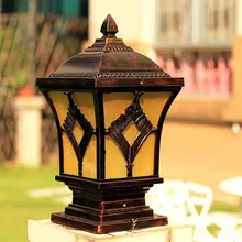 Европейский современный ретро сад пейзаж освещения водонепроницаемый открытый фонарный столб Настенные светильники столбы ворот фонарный столб лампы