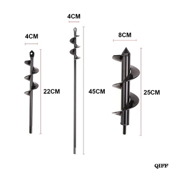 

3Pcs/1 Set Hole Digger for Hex Drive Drill Non-Slip Auger Drill Bit Rust-Proof Rapid Planter Jun19