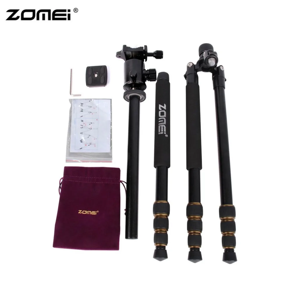 

Zomei Z688 Portable Flexible Camera Tripod Stand With Ball Head Quick-Release Plate For DSLR SLR Camera With Carrying Case