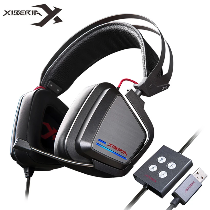 XIBERIA S25 игровой гарнитуры геймера ecouteur Лучший USB компьютера стерео глубокий бас