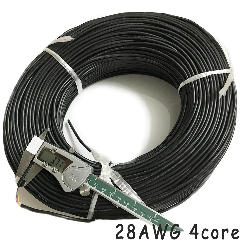 Провод 28AWG 2 3 4 5 6 7 8 9 10 ядер для USB мыши клавиатуры данных метров кабель из ПВХ