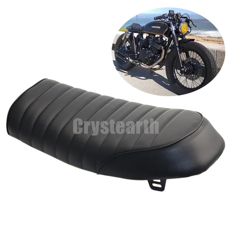 

Flat Brat Brown Seat Cafe Racer Vintage Saddle For Suzuki GN125 GN250 GN400 GR650 GS250 GT250 T250 TU250 GT380 GS450 GS500 GS550
