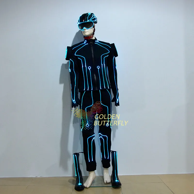  2019Ice skating luminous clothing computer programming SD card luminous costume LED remote control 