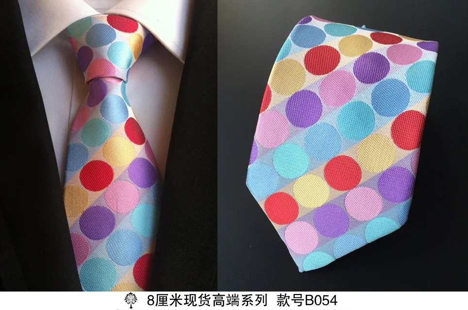 Мужские деловые повседневные галстук карьера полиэстер шелк Gravata Галстук жаккардовые полосы галстуки для мужчин Vestidos corbata B071