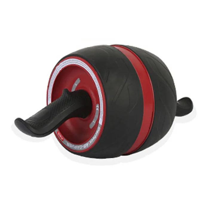 Безшумное брюшное колесо AB ролик со свободным ковриком Crossfit тренажер для мышц упражнения роликовый фитнес оборудование для коррекции фигуры - Цвет: Красный