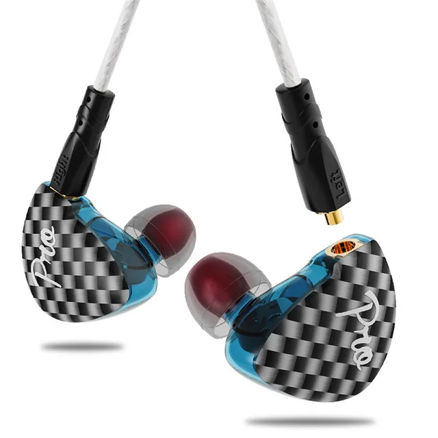 Goede Yinyoo Pro MMCX Hybrid Dynamische Oortelefoon Vervangbare Kabel voor Shure SE215 SE535 Noise Cancelling met Mic voor iPhone Xiaomi