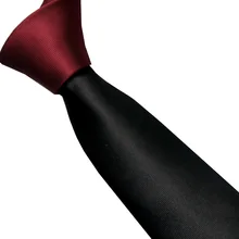 LAMMULIN мужские галстуки, модный дизайн, бордовый узел, контрастный черный, двухцветная шейный галстук, Лоскутная микрофибра, обтягивающий галстук 6 см