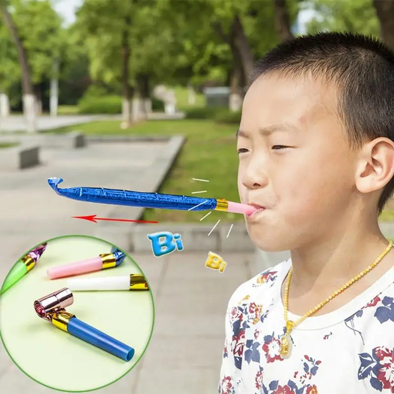 100 Pcs/set Funny Colorful Whistles Kids Childrens Birthday Party
