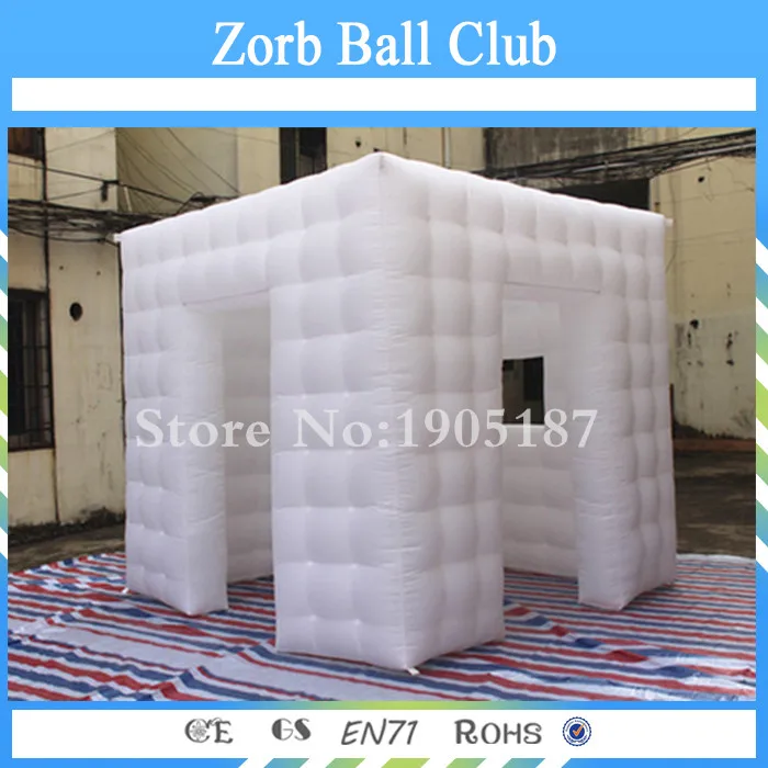 Free Shipping 2.25x2x2.25m Promotional New LED Inflatable Square Photo Booth For sale With Two Door Free Shipping 2.25x2x2.25m Promotional New LED Inflatable Square Photo Booth For sale With Two Door
