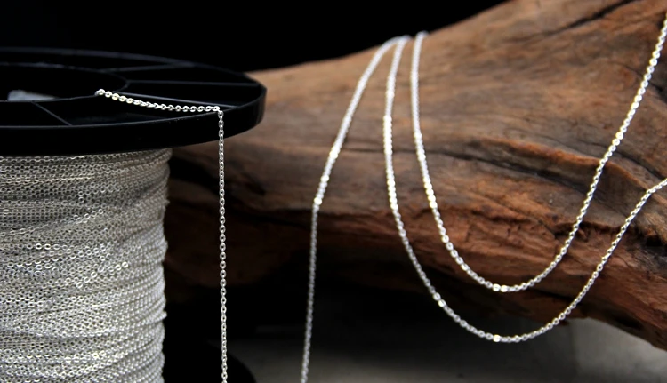 Полуфабрикатная серебряная проволока из стерлингового серебра 925 пробы 1,5 мм толстое серебро ручной работы DIY тканая цепь покрытие 925 серебряный кабель