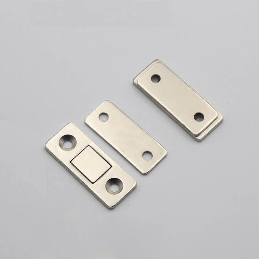 1 Pair Strong Magnetic Door Catch Cabinet Magnet Ultrathin Furniture Latch for Sliding Door Closer Cupboard Closet Catches