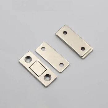 

1 Pair Strong Magnetic Door Catch Cabinet Magnet Ultrathin Furniture Latch for Sliding Door Closer Cupboard Closet Catches
